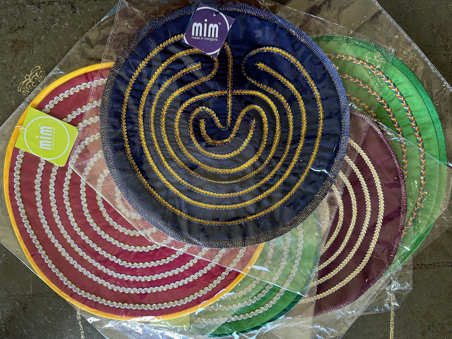 Hand-stitched Labyrinth cloths