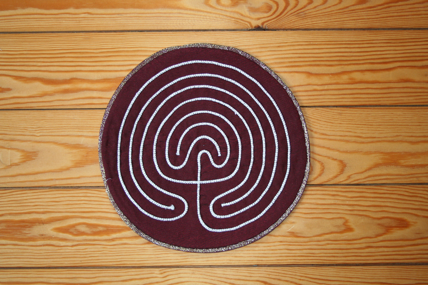 Hand-stitched Labyrinth cloths